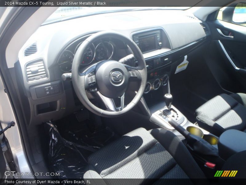 Liquid Silver Metallic / Black 2014 Mazda CX-5 Touring