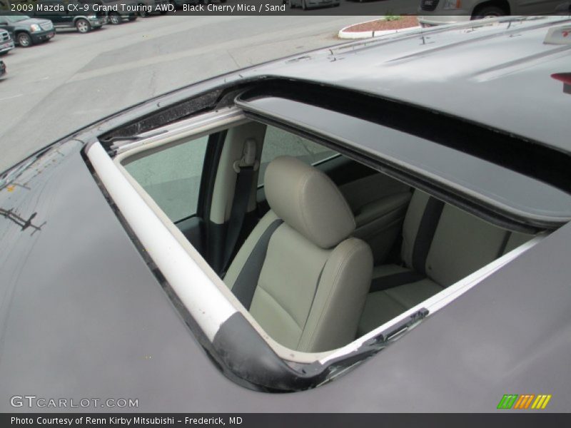 Black Cherry Mica / Sand 2009 Mazda CX-9 Grand Touring AWD
