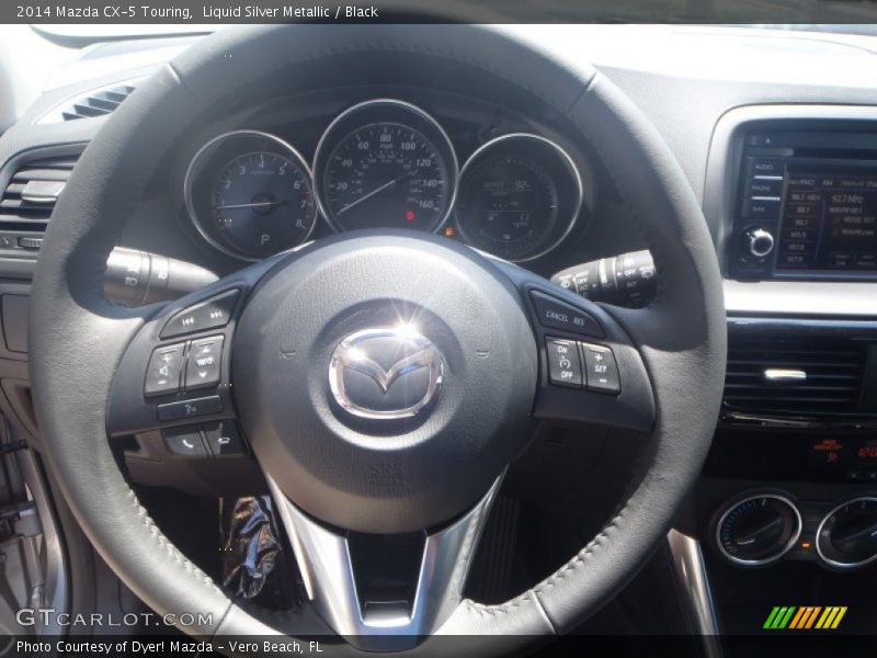 Liquid Silver Metallic / Black 2014 Mazda CX-5 Touring