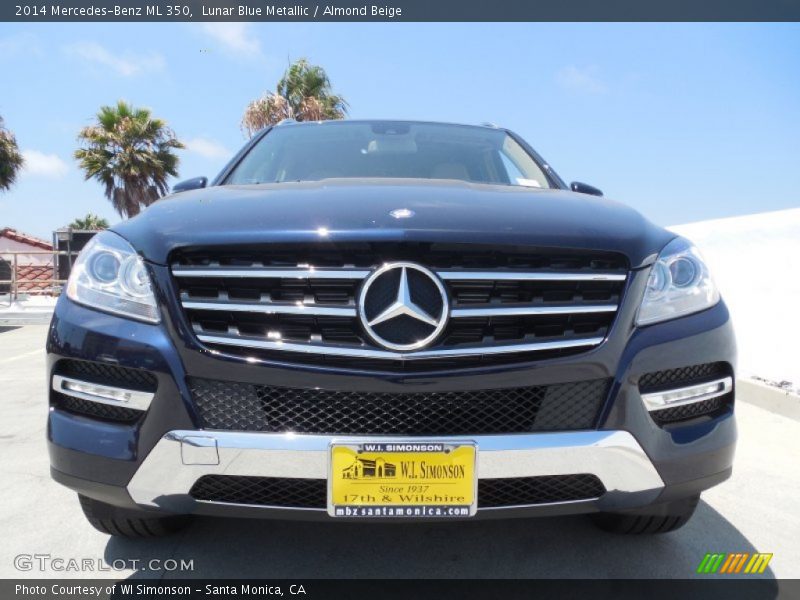 Lunar Blue Metallic / Almond Beige 2014 Mercedes-Benz ML 350