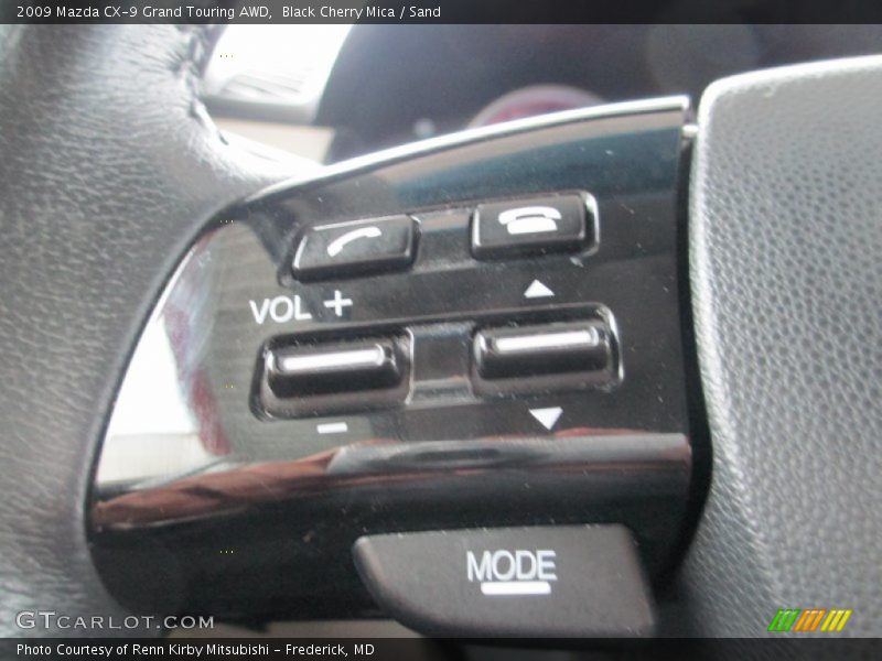 Black Cherry Mica / Sand 2009 Mazda CX-9 Grand Touring AWD