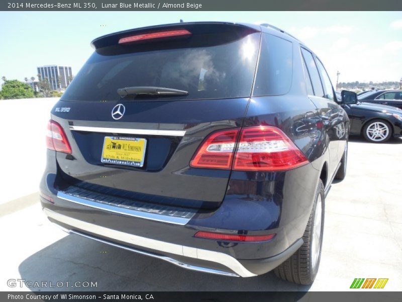 Lunar Blue Metallic / Almond Beige 2014 Mercedes-Benz ML 350