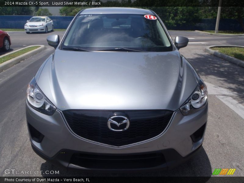 Liquid Silver Metallic / Black 2014 Mazda CX-5 Sport