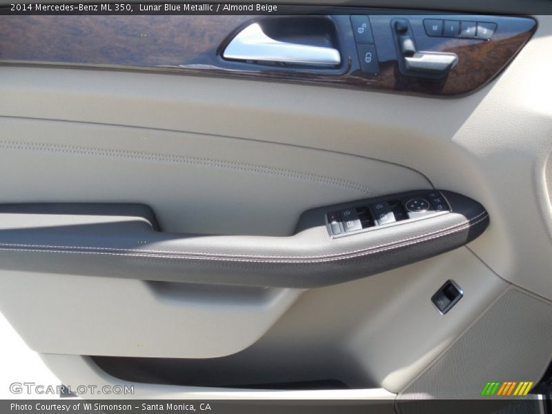 Lunar Blue Metallic / Almond Beige 2014 Mercedes-Benz ML 350