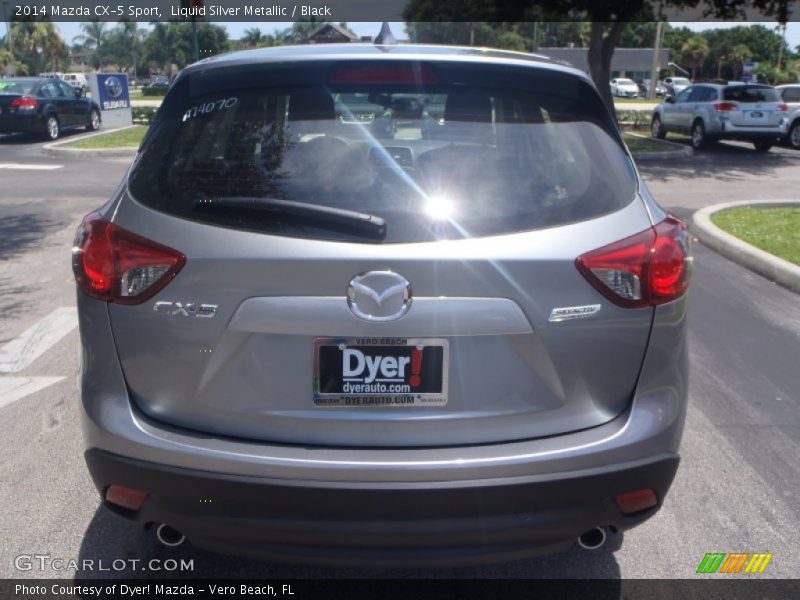 Liquid Silver Metallic / Black 2014 Mazda CX-5 Sport