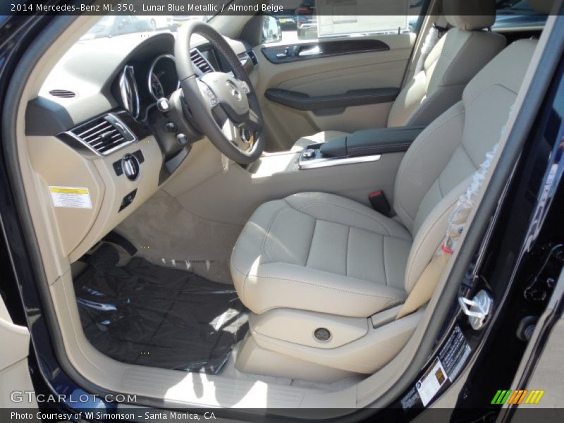 Lunar Blue Metallic / Almond Beige 2014 Mercedes-Benz ML 350