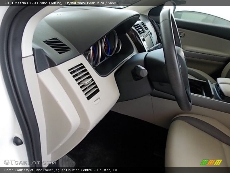 Crystal White Pearl Mica / Sand 2011 Mazda CX-9 Grand Touring