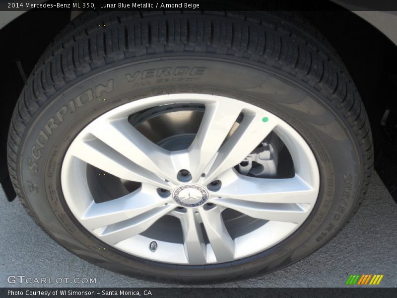 Lunar Blue Metallic / Almond Beige 2014 Mercedes-Benz ML 350