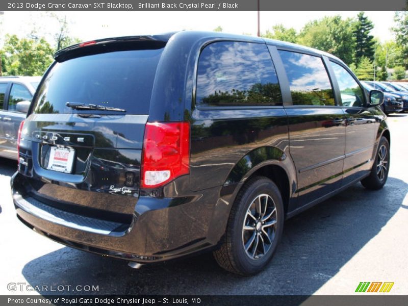 Brilliant Black Crystal Pearl / Black 2013 Dodge Grand Caravan SXT Blacktop