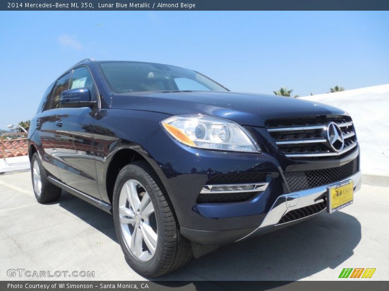 Lunar Blue Metallic / Almond Beige 2014 Mercedes-Benz ML 350