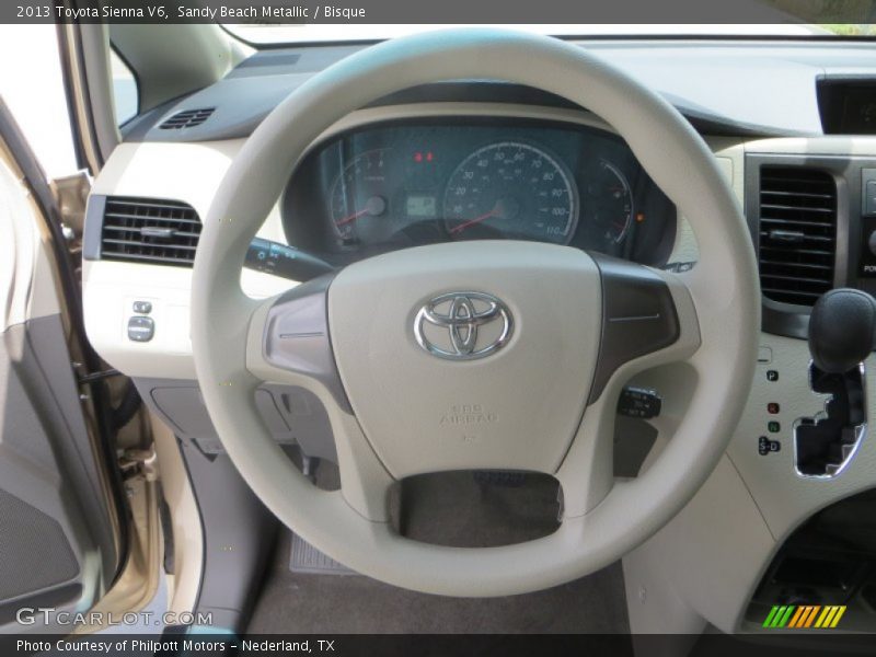 Sandy Beach Metallic / Bisque 2013 Toyota Sienna V6