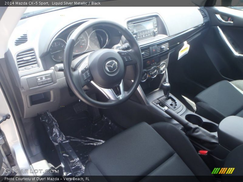 Liquid Silver Metallic / Black 2014 Mazda CX-5 Sport