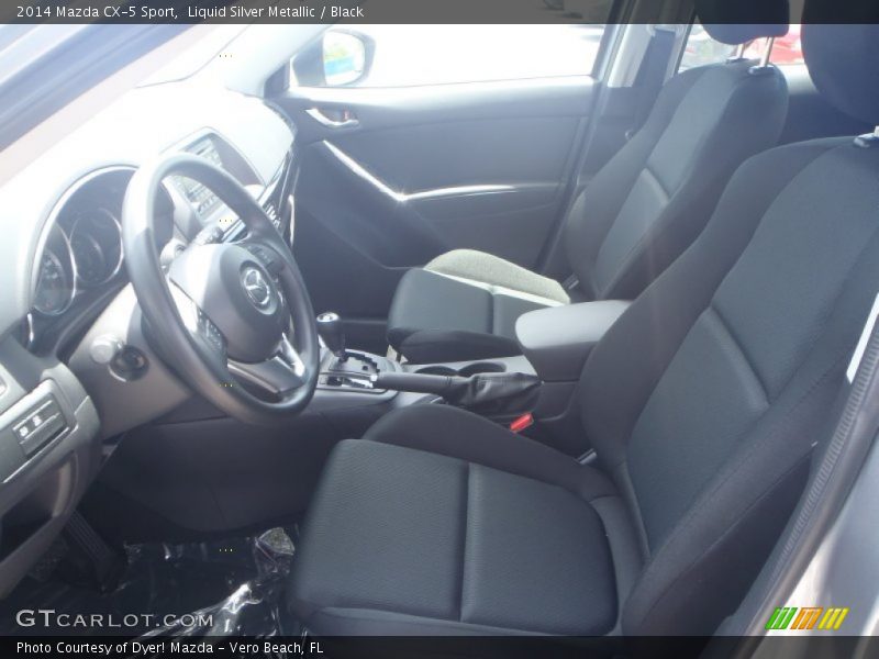 Liquid Silver Metallic / Black 2014 Mazda CX-5 Sport