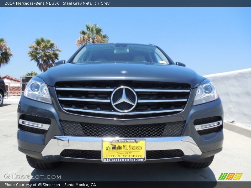 Steel Grey Metallic / Grey 2014 Mercedes-Benz ML 350