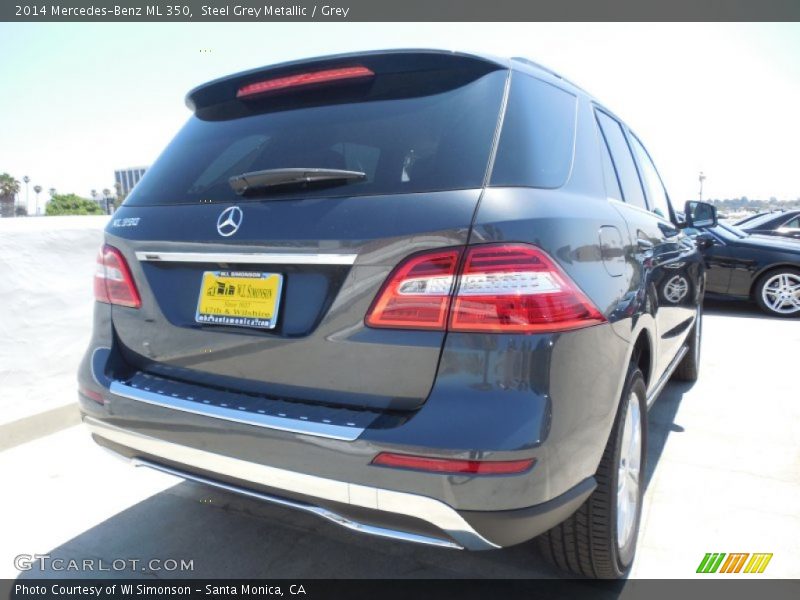 Steel Grey Metallic / Grey 2014 Mercedes-Benz ML 350