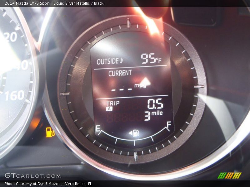 Liquid Silver Metallic / Black 2014 Mazda CX-5 Sport