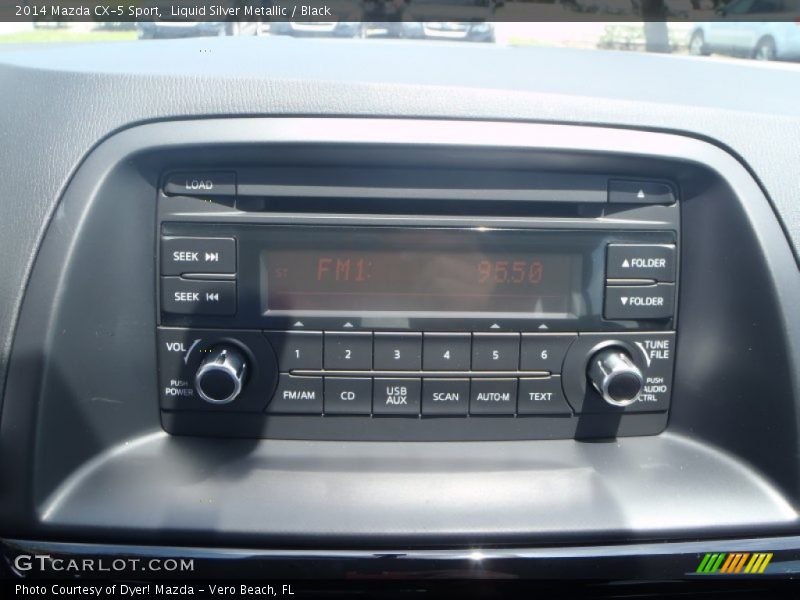 Liquid Silver Metallic / Black 2014 Mazda CX-5 Sport