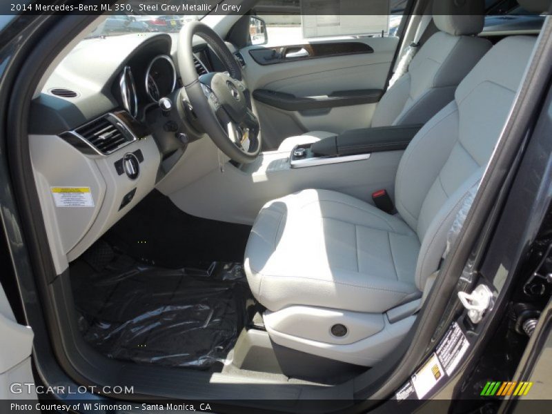 Steel Grey Metallic / Grey 2014 Mercedes-Benz ML 350