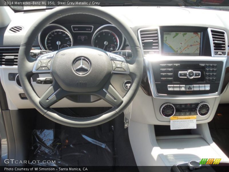 Steel Grey Metallic / Grey 2014 Mercedes-Benz ML 350