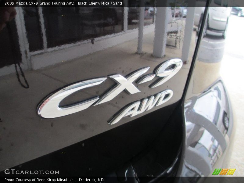 Black Cherry Mica / Sand 2009 Mazda CX-9 Grand Touring AWD