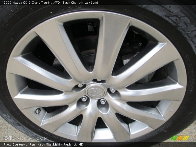 Black Cherry Mica / Sand 2009 Mazda CX-9 Grand Touring AWD