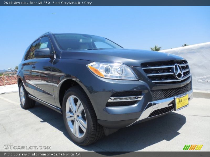 Steel Grey Metallic / Grey 2014 Mercedes-Benz ML 350