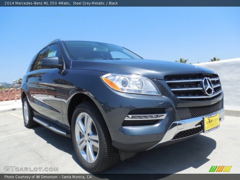 Steel Grey Metallic / Black 2014 Mercedes-Benz ML 350 4Matic