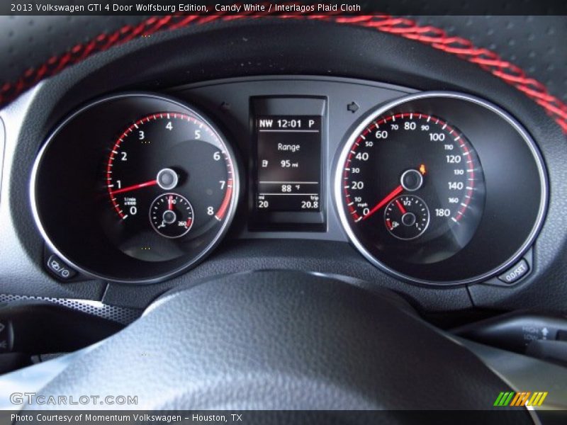 Candy White / Interlagos Plaid Cloth 2013 Volkswagen GTI 4 Door Wolfsburg Edition