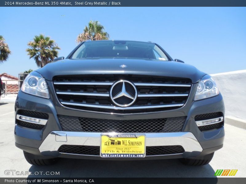 Steel Grey Metallic / Black 2014 Mercedes-Benz ML 350 4Matic