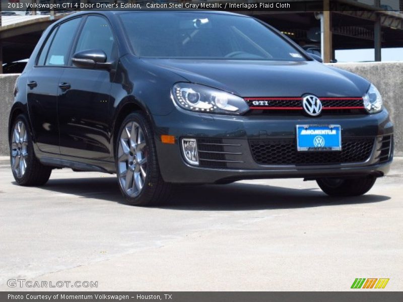 Carbon Steel Gray Metallic / Interlagos Plaid Cloth 2013 Volkswagen GTI 4 Door Driver's Edition