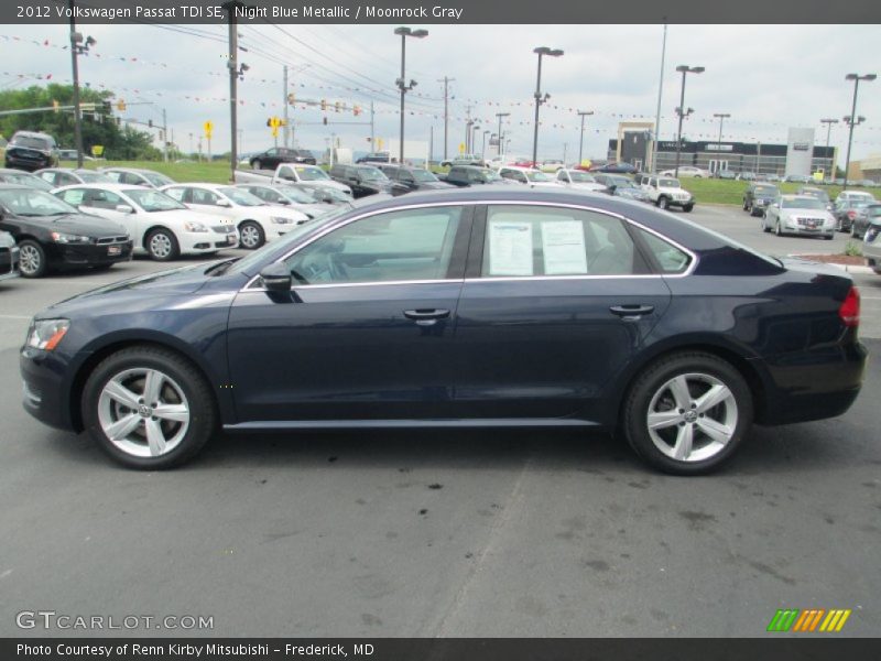 Night Blue Metallic / Moonrock Gray 2012 Volkswagen Passat TDI SE