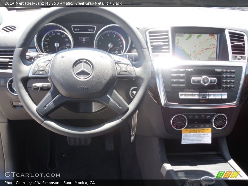 Steel Grey Metallic / Black 2014 Mercedes-Benz ML 350 4Matic
