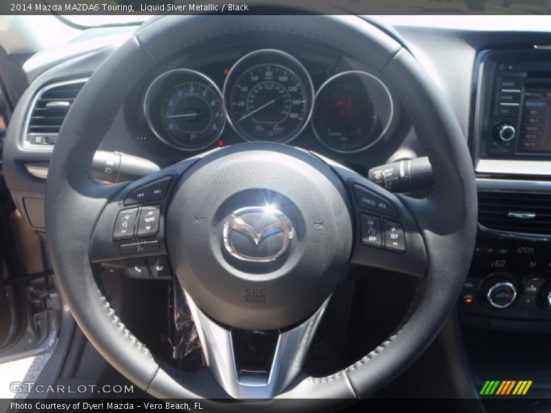 Liquid Siver Metallic / Black 2014 Mazda MAZDA6 Touring