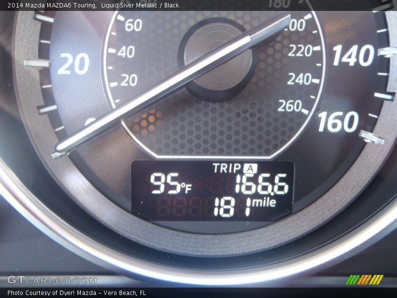 Liquid Siver Metallic / Black 2014 Mazda MAZDA6 Touring