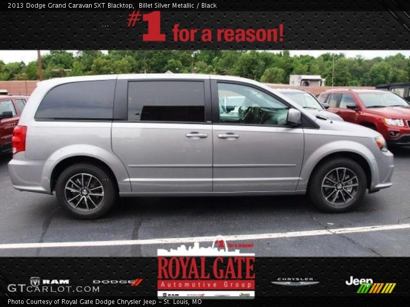 Billet Silver Metallic / Black 2013 Dodge Grand Caravan SXT Blacktop