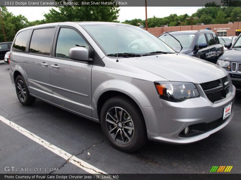 Billet Silver Metallic / Black 2013 Dodge Grand Caravan SXT Blacktop