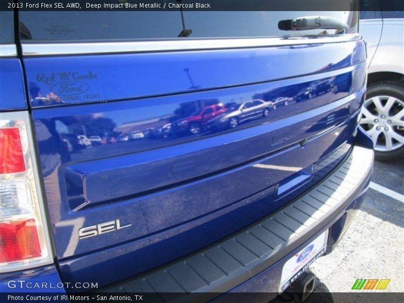 Deep Impact Blue Metallic / Charcoal Black 2013 Ford Flex SEL AWD