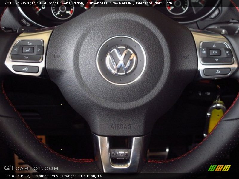 Carbon Steel Gray Metallic / Interlagos Plaid Cloth 2013 Volkswagen GTI 4 Door Driver's Edition