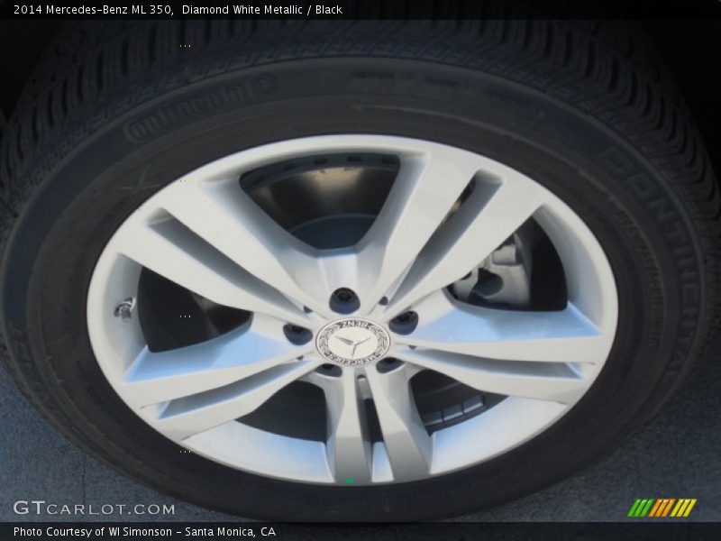 Diamond White Metallic / Black 2014 Mercedes-Benz ML 350