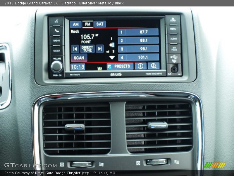 Controls of 2013 Grand Caravan SXT Blacktop