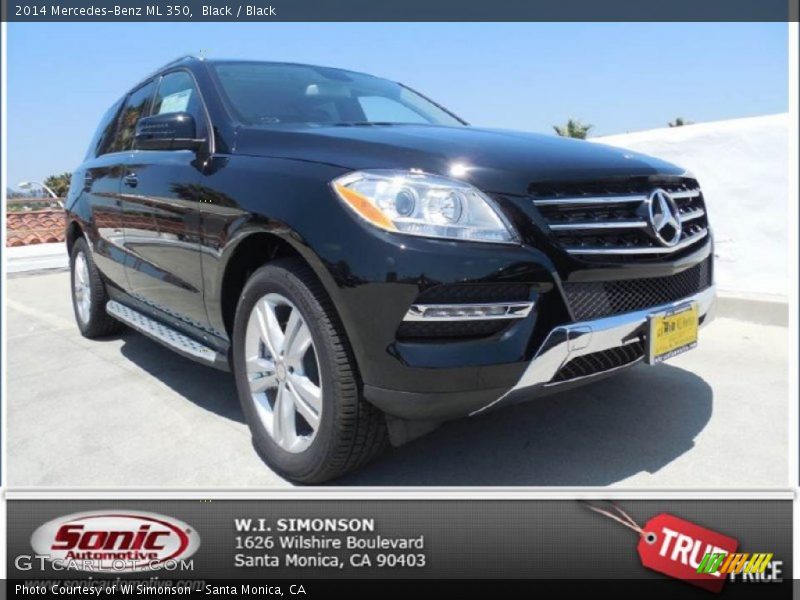 Black / Black 2014 Mercedes-Benz ML 350
