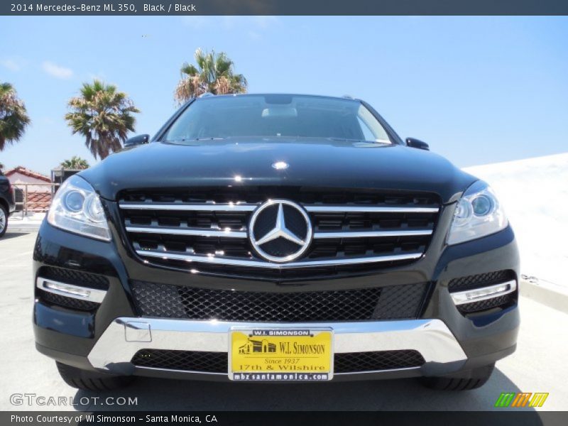 Black / Black 2014 Mercedes-Benz ML 350