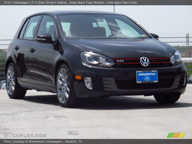 Deep Black Pearl Metallic / Interlagos Plaid Cloth 2013 Volkswagen GTI 4 Door Driver's Edition