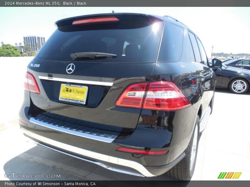 Black / Black 2014 Mercedes-Benz ML 350