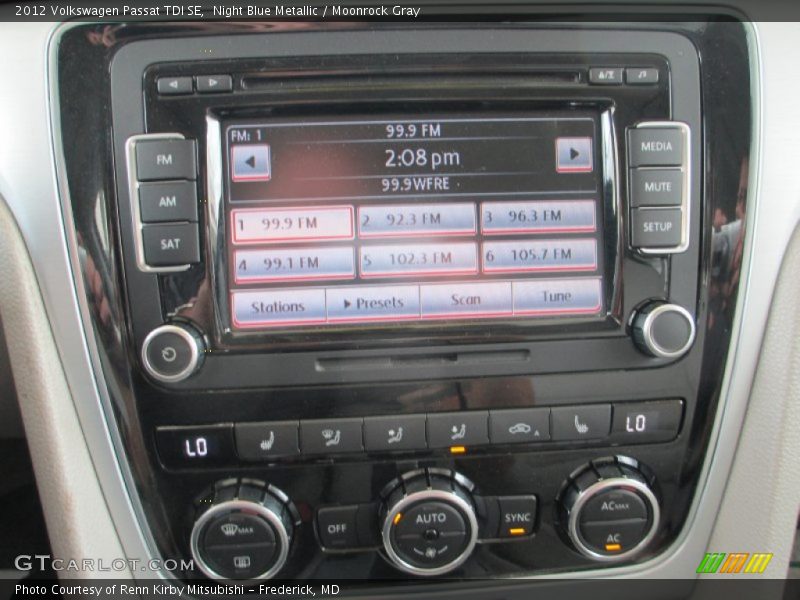 Night Blue Metallic / Moonrock Gray 2012 Volkswagen Passat TDI SE