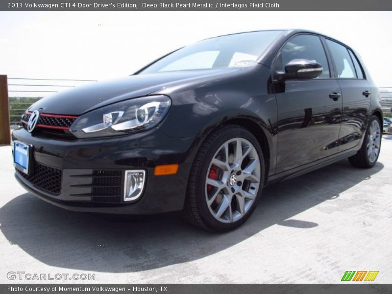 Deep Black Pearl Metallic / Interlagos Plaid Cloth 2013 Volkswagen GTI 4 Door Driver's Edition