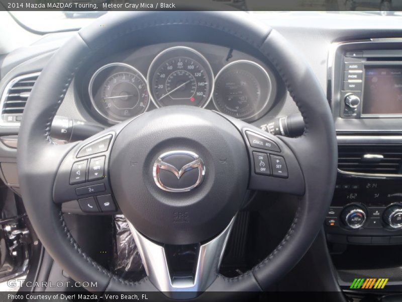 Meteor Gray Mica / Black 2014 Mazda MAZDA6 Touring