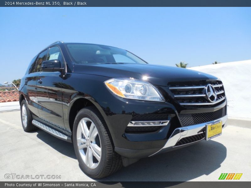 Black / Black 2014 Mercedes-Benz ML 350