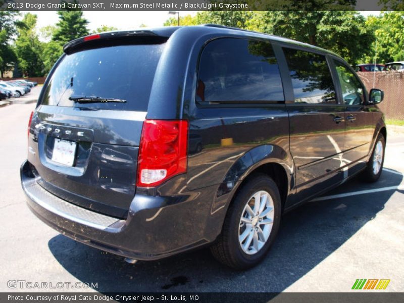 Maximum Steel Metallic / Black/Light Graystone 2013 Dodge Grand Caravan SXT