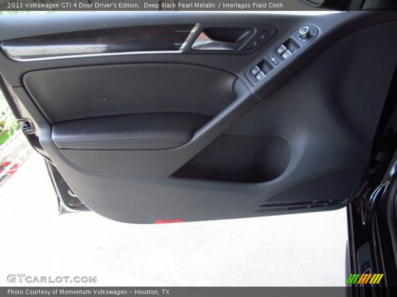 Deep Black Pearl Metallic / Interlagos Plaid Cloth 2013 Volkswagen GTI 4 Door Driver's Edition